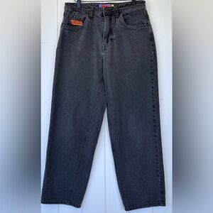 Empyre Brand Relax Jeans Hi-Rise Straight Leg Med Wash‎ Black Size 30